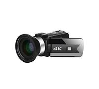 BAFEIYA Cámara de vídeo Vlogging Cámara Grabadora Videocámara de 56MP 4K Vlog videocámara for transmisión en Vivo Webcam visión Nocturna 16X Zoom fotografía grabadora Digital(No SD Card,with Lens-01)