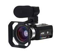 BAFEIYA Cámara de vídeo Vlogging Cámara Grabadora Videocámara de transmisión en Vivo Cámaras de Video Digital 4K for fotografía Full Ultra HD Vlog Recorder Night Vision Webcam(32G SD Card,6)