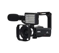 BAFEIYA Cámara de vídeo Vlogging Cámara Grabadora Videocámara Digital 4K de lapso de Tiempo for transmisión de Video Grabación 48MP Cámaras al Aire Libre Vlog Knit Grabadora fotográfica(128G SD Card)