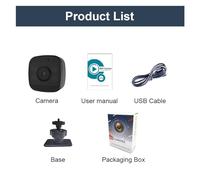 BAFEIYA Cámara DV portátil WK15 Mini cámara inalámbrica Monitor de bebé Seguridad Interior vigilancia HD visión Nocturna cámara IP cámara grabadora(Add 32GB Card)