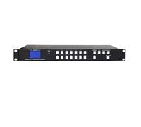 BAFEIYA Conmutador de Matriz 8x8, Divisor Digital HD 4x4 16x16, 8 entradas y 8 Salidas con Puerto AV, 2RCA RS232, Control Remoto IR, Montaje en Rack 1U