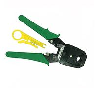 BAFEIYA Stripping Crimping Alicates Red Cable Abrazaderas Alicates + Professional Network Cable Tester RJ45 RJ11 RJ12 CAT5 UTP LAN Probador de Cables(Stripping Pliers)