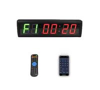 BAFEIYA Temporizador de Pared for Gimnasio con intervalos de Control Remoto for el hogar Modelo RB2B-2.3R, Placa de Metal de 1 Pieza, 1-2,3 Pulgadas(RB2G-2.3R-App)
