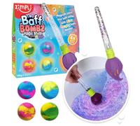 Baff Bombz Cepillo Mágico de Zimpli Kids, 4 x Bombas de Baño, Pinta Mágicamente tu Agua de Baño, Juguete de Baño Creativo para Niños, Regalos de Cumpleaños para Niños y Niñas