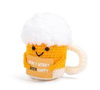 Bafiwu Regalos Get Well Soon para hombres y mujeres, muñecas de ganchillo de apoyo emocional con palabras de animación, lindos y divertidos regalos de escritorio motivacionales de ganchillo positivo