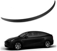 BAFLY Alerón Trasero Spoiler para Tesla modèle Y 2020-2023, ABS / Fibra de Carbono Negro, Instalación Autoadhesivo