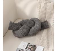 Bafnsiji Almohada Nudo de Caramelo de Chenilla Tejida a Mano con Relleno - Cojín Decorativo Moderno, Textura Tejida Suave, Incluye Almohada Interna y Cierre Oculto,D