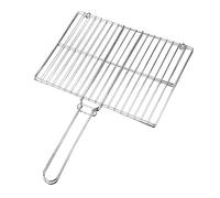 Bafnsiji Cesta de Parrilla de Acero Inoxidable, Cesta de Parrilla de Barbacoa, Cesta de Parrilla de Pescado, Cesta de Parrilla de Barbacoa para Verduras de Pescado,30cm