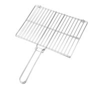 Bafnsiji Cesta de Parrilla de Acero Inoxidable, Cesta de Parrilla de Barbacoa, Cesta de Parrilla de Pescado, Cesta de Parrilla de Barbacoa para Verduras de Pescado,40cm
