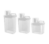 Bafnsiji Contenedores de Almacenamiento herméticos para arroz y Alimentos Secos, Juego de 3, contenedores para Cereales con Pico vertedor, Soporte de Almacenamiento de Alimentos Secos