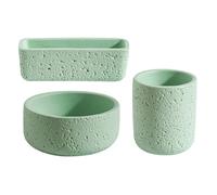 Bafnsiji D, Conjunto de 3 macetas de Plantas suculentas de cerámica, Caja de Maceta suculenta con Agujeros de Drenaje, Contenedores de Plantas de Flores rectangulares Modernos con Agujeros de Drenaje