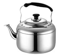 Bafnsiji Hervidor de Gas de Acero Inoxidable 5L, Tetera de Acero Inoxidable, Calderas de Camping para Gas, Estufa Superior, Caldera de té de inducción de Camping