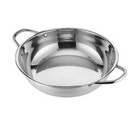 Bafnsiji Sartén de Cocina de Acero Inoxidable, Paella Con Asas, Grande de 32cm, Olla Caliente, Utensilios de Cocina, Compatible Con Inducción