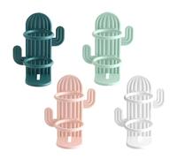 Bafnsiji Soporte de Cepillo de Dientes montado en la Pared, Soporte de Cepillo de Dientes 4pcs, Cactus Shape Toothbrush Holders para baños, Soporte de Cepillo de Dientes eléctrico Universal