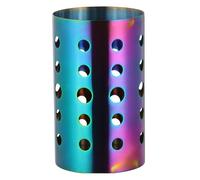 Bafnsiji Soporte para Utensilios de Cocina para encimera, Soporte de Utensilios de Cocina de Acero Inoxidable, Vasos para secar Utensilios, escurridor de Cubiertos, Soporte Perforado,C