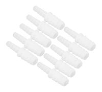 BAFOVY 10 Piezas de Conector de Tubo Reductor de Púas de PE, Juego de Accesorios de Tubería Rectos para Tubo de Bomba y de Silicona, Conexión de Manguera para Tanque de Peces de Acuario (cabezal de
