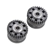 BAFOVY 2 Piezas de Repuesto de Engranaje de Extrusora de Acero Endurecido con Revestimiento DLC Resistente Al Desgaste Resistente Al óxido para K2 Plus con Diseño Perfora