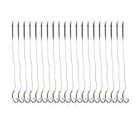 BAFOVY 20 Piezas Anzuelos con Púas, Anzuelo de Acero Inoxidable con Funda de Goma para Pesca de Carpa, Línea Trenzada Hundible Equipo Portátil (6#)