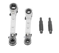 BAFOVY 3/8 a 1/4in, Diseño de Doble Cabeza, Llave de Servicio HVAC de Acero Inoxidable con Múltiples Tamaños, Mano de Obra Exquisita, Simple y Portátil para Reparar Aires Acondicionados