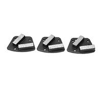 BAFOVY 3 Piezas de Zapatos de Pulido de Diamante, Zapatos de Pulido de Diamante de Concreto Trapezoide Negro, 6 Orificios, Grano 16, 2 Dientes para Piso de Concreto, Preparación de Superficies de y