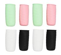 BAFOVY 8 Fundas Elásticas de Silicona Coloridas a Prueba de Fugas, Material de Calidad Alimentaria, Botellas de champú y Cosméticos, Ideales para Viajes y Uso Al Aire Libre