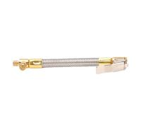 BAFOVY Adaptador de Manguera para Inflador de Neumáticos, Conector M8 Flexible de Acero Inoxidable para Automóviles, Motocicletas y Bicicletas con 5 Pulgadas de Longitud para Fácil Acceso