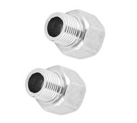 BAFOVY Adaptador de Tubo Reductor de Cabeza Hexagonal de Acero Inoxidable, Rosca Macho G1/2, Rosca Hembra G3/4, Alta Resistencia, Fácil Instalación para Fontanería y Gas