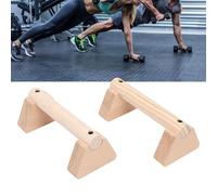 BAFOVY Barras de Empuje de Madera de Haya, 2 Piezas Equipo de Ejercicio Versátil para Gimnasio en Casa, con Gomas Antideslizantes para Manos y Ancho Ajustable, para Pecho, Hombros, (20 centímetros)
