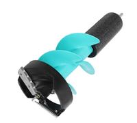 BAFOVY Barrena de Hielo Eléctrica Barrena de Pesca en Hielo de Aleación de Aluminio Broca de 6 Pulgadas con Cuchillas de Carburo Posicionador Flotante y Adaptador de Taladro para Pesca en Invierno