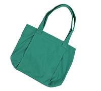 BAFOVY Bolsa de Asas para Yoga, Portador de Esterilla de Yoga de Lino y Algodón, 35 X 45 Cm, Gran Capacidad con Mangas Laterales, Bolsillo con Cremallera para Oficina, Gimnasio, Playa, Viajes, (GREEN)