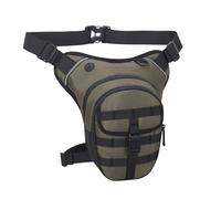 BAFOVY Bolsa de Muslo para Motocicleta, Riñonera de Pierna Ajustable de 35 a 47, Bolsa para Aventuras Al Aire, Multifunción Impermeable con Correa Ajustable para la Ci (Green)