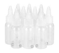 BAFOVY Botella de Pintura Vacía de 30 Ml, Contenedor de Pigmento Resistente a la Corrosión con Escala para Artistas y Artesanos