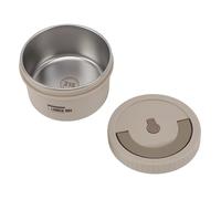 BAFOVY Box, Contenedor de Almuerzo de Acero Inoxidable 316, 600 Ml, Lonchera Redonda con Tapa Hermética, Contenedor de Almacenamiento de Alimentos Aislado para el Trabajo, Escuela, Picnic, Adultos y