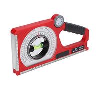 BAFOVY Buscador de ángulo Inclinómetro, Medidor de ángulo Magnético ABS con Nivel de Burbuja, Rango de Medición de 130° a 0° a 130°, Precisión de ±1° para Decoración de Interiores de Ingeniería Civil