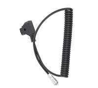 BAFOVY Cable de Alimentación de Resorte D-Tap a 4K para Cámara Cinema 4K, Diseño Reforzado y Duradero, Compatible con Baterías V-Mount y Gold Mount