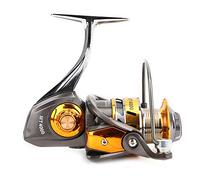 BAFOVY Carrete de Pesca Giratorio Totalmente de Metal, Rodamiento de Alta Velocidad con Delicado Diseño de Bobinado de Equilibrio, Sensación Antideslizante en la Mano para Ríos, (Pistola MT4000