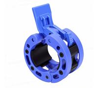 BAFOVY Clip de Abrazadera para Collar con Barra de 50 Mm, Clips de Plástico con Bloqueo de Resorte para Levantamiento de Pesas, Levantamiento de Pesas con Instalación con una Sola (Blue)