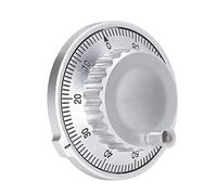 BAFOVY Codificador de Pulso Manual, Generador de Pulso Manual CNC de Aleación de Aluminio 100PPR 5 V Salida en Cuadratura de 4 Terminales, Fácil Instalación para Máquinas de Grabado de Torno de