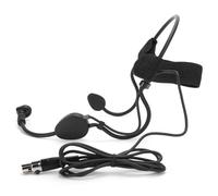 BAFOVY Condensador de Micrófono de Diadema, Micrófono Mini XLR de 3 Pines, Captación de Voz Omnidireccional 360 con Conector TA3F para Transmisor de Petaca, Enseñanza de Rendimiento en Escenario