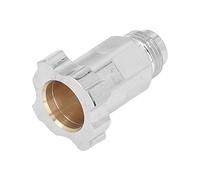 BAFOVY Conector de Copa de Pulverización Adaptador de Aerógrafo de Acero Inoxidable, Conector de Olla Desechable de Sellado Estable con Fácil Instalación y Reemplazo Directo para Uso en Regadera