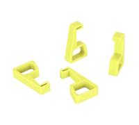 BAFOVY Consola de Juego Stand Horizontal 4pc, Game Horizontal Suppil Adoting Sproket Enfriamiento Pats Slable Prueba de Soporte Estable Accesorios de Soporte (Yellow)
