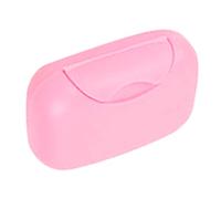 BAFOVY Contenedor de de Viaje PP Caja de Portátil 12 X 8 X 4,5 Cm Cierre a Presión a Prueba de Fugas Jabonera Ligera Lavable para el Hogar Hotel Hostal Viajes (Pink)