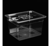 BAFOVY Contenedor Sous Vide de 11 Litros, Material de PC de Grado Alimenticio, Contenedor Sous Vide Plegable con Tapa, Perfecto para Cocina Culinaria y Calentamiento Preciso para Comidas Grandes