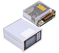 BAFOVY Controlador de Pesaje y Dosificación Controlador de Peso Digital LCD Carcasa de Aleación de Aluminio Entrada DC24V Suministro AC110V 220V 7 DI 10 DO para Sistemas de Pesaje Industriales
