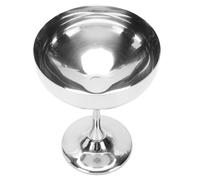 BAFOVY Copa para Servir Helado, Copa con Pie de Acero Inoxidable para Postres, Ensalada de Frutas y Pudín, con un Diseño Elegante para el Hogar, Hotel, Restaurante y fiesta. (A)