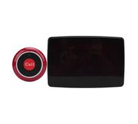 BAFOVY de Llamadas Inalámbrico, Campanas de Llamada de 400 Buscapersonas con Pantalla Grande y Volumen Ajustable, para Restaurante, Hotel, Cafetería y Oficina (Enchufe de la UE)