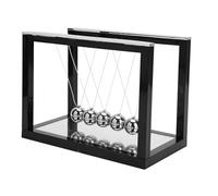 BAFOVY Decoración de Bola de Péndulo, Juguete Científico Educativo para Niños, Demostración de Conservación de Energía para Uso Doméstico y de Escritorio (Black)