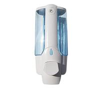 BAFOVY Dispensador de Manual Montado en la Pared Dispensador de de Pared ABS 350 Ml Bloqueo sin Goteo para Baño Ducha Bañera Fregadero de Cocina de Manos Lavado de Cara Crema de Afeitar (Blue)