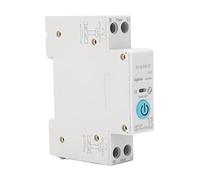BAFOVY Disyuntor Inteligente 1P PA66 Interruptor de Desconexión de Control Remoto Inalámbrico 90 a 240 V Conductor de Cobre 3 Modos de Sincronización Montaje en Riel para Electrodomésticos (63A)