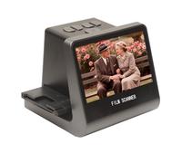 BAFOVY Escáner de Películas y Diapositivas, Convierte 135 Películas 126KPK 110 Diapositivas Monocromáticas Super8 en Fotos Digitales JPEG, Memoria Incorporada de 16 GB Pantalla LCD de